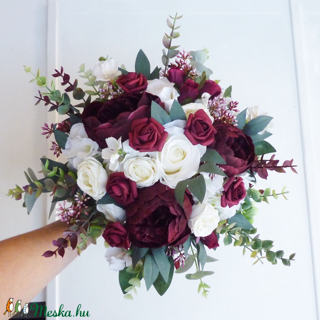 Vintage bordó esküvői SZETT - esküvő - dekoráció - asztaldísz - Meska.hu