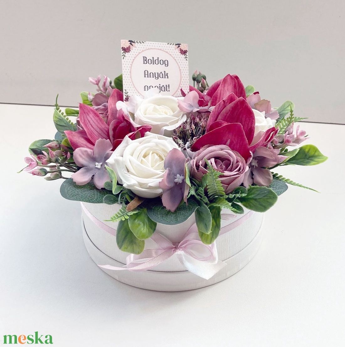 Anyák napi virág doboz  - otthon & életmód - dekoráció - virágdísz és tartó - virágbox, virágdoboz - Meska.hu