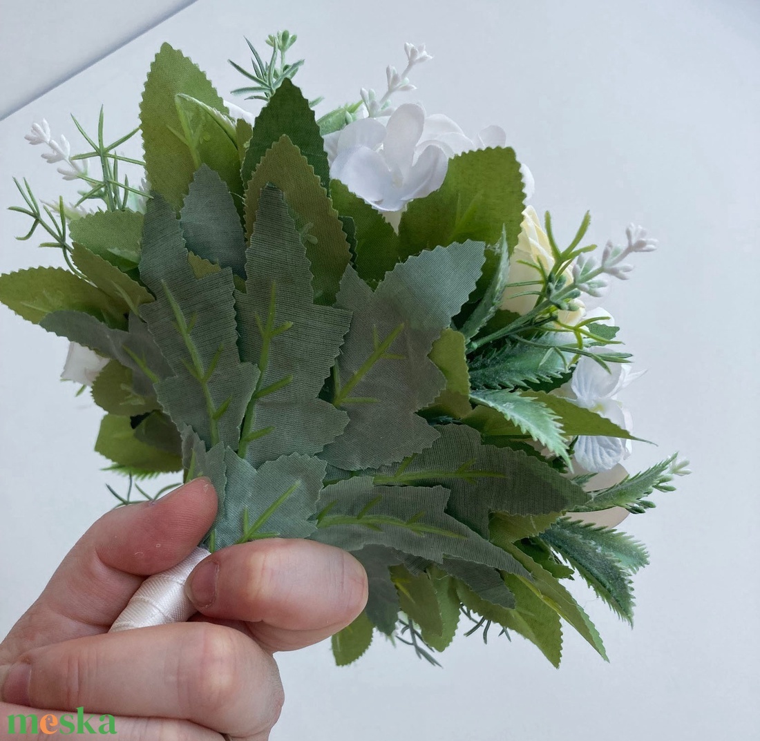 Selyemvirág menyasszonyi csokor pasztell - esküvő - menyasszonyi- és dobócsokor - Meska.hu