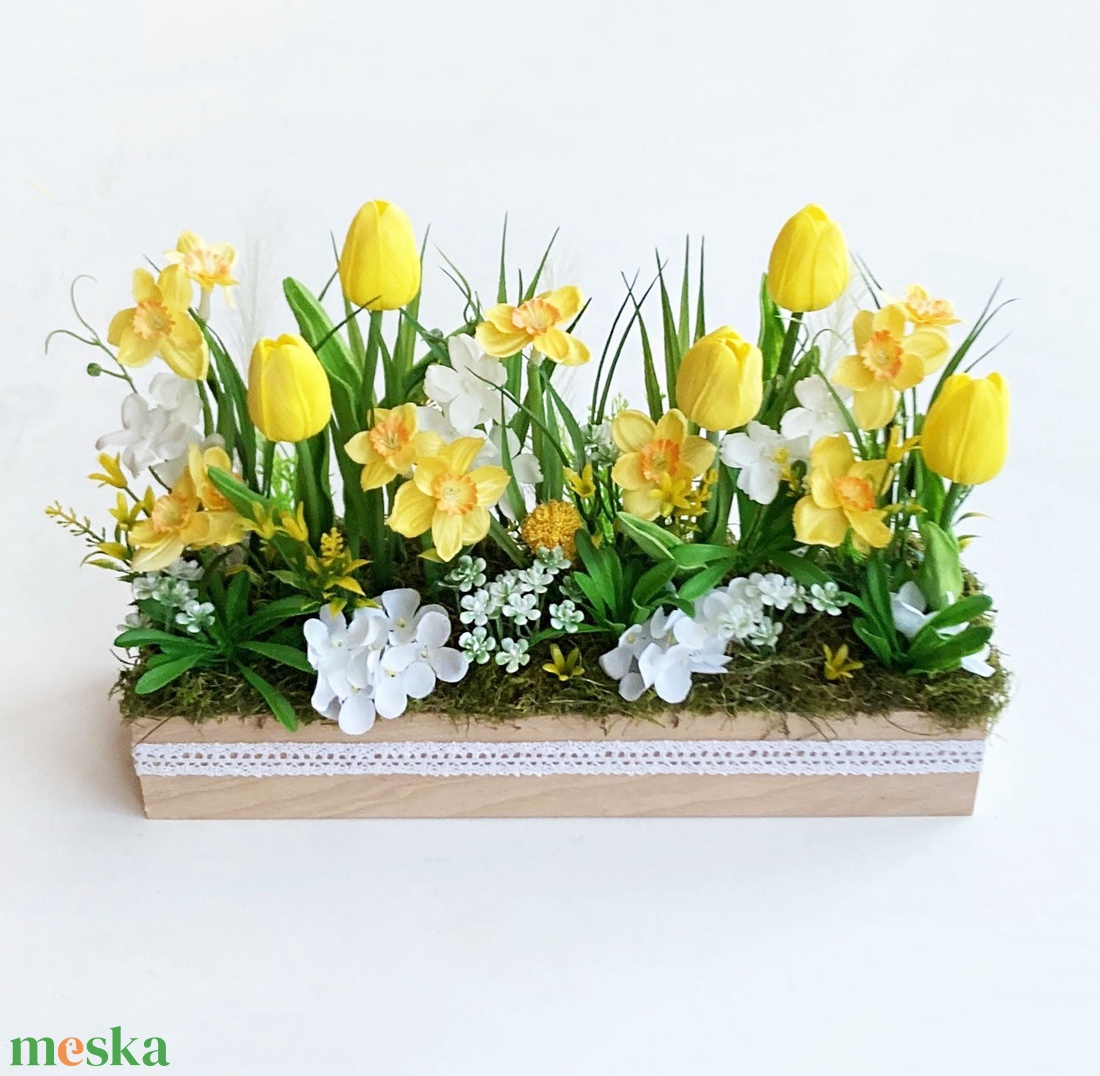 Tulipános tavaszi virágláda - otthon & életmód - dekoráció - asztal és polc dekoráció - asztaldísz - Meska.hu Tulipános tavaszi virágláda - otthon & életmód - dekoráció - asztal és polc dekoráció - asztaldísz - Meska.hu