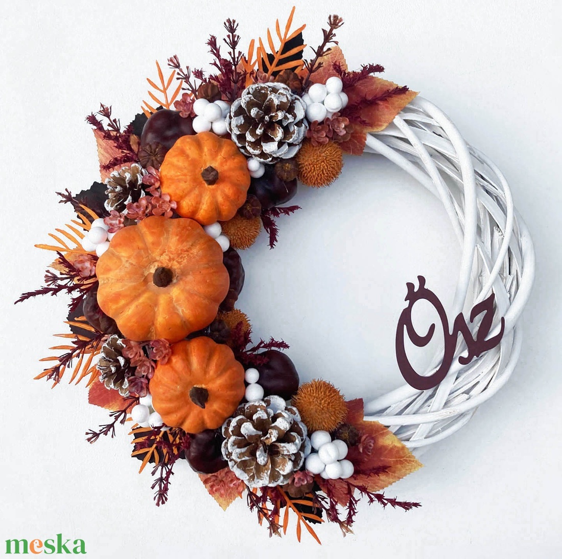 Őszi ajtódísz - otthon & életmód - dekoráció - halloween - halloweeni ajtódíszek és ablakdíszek - Meska.hu