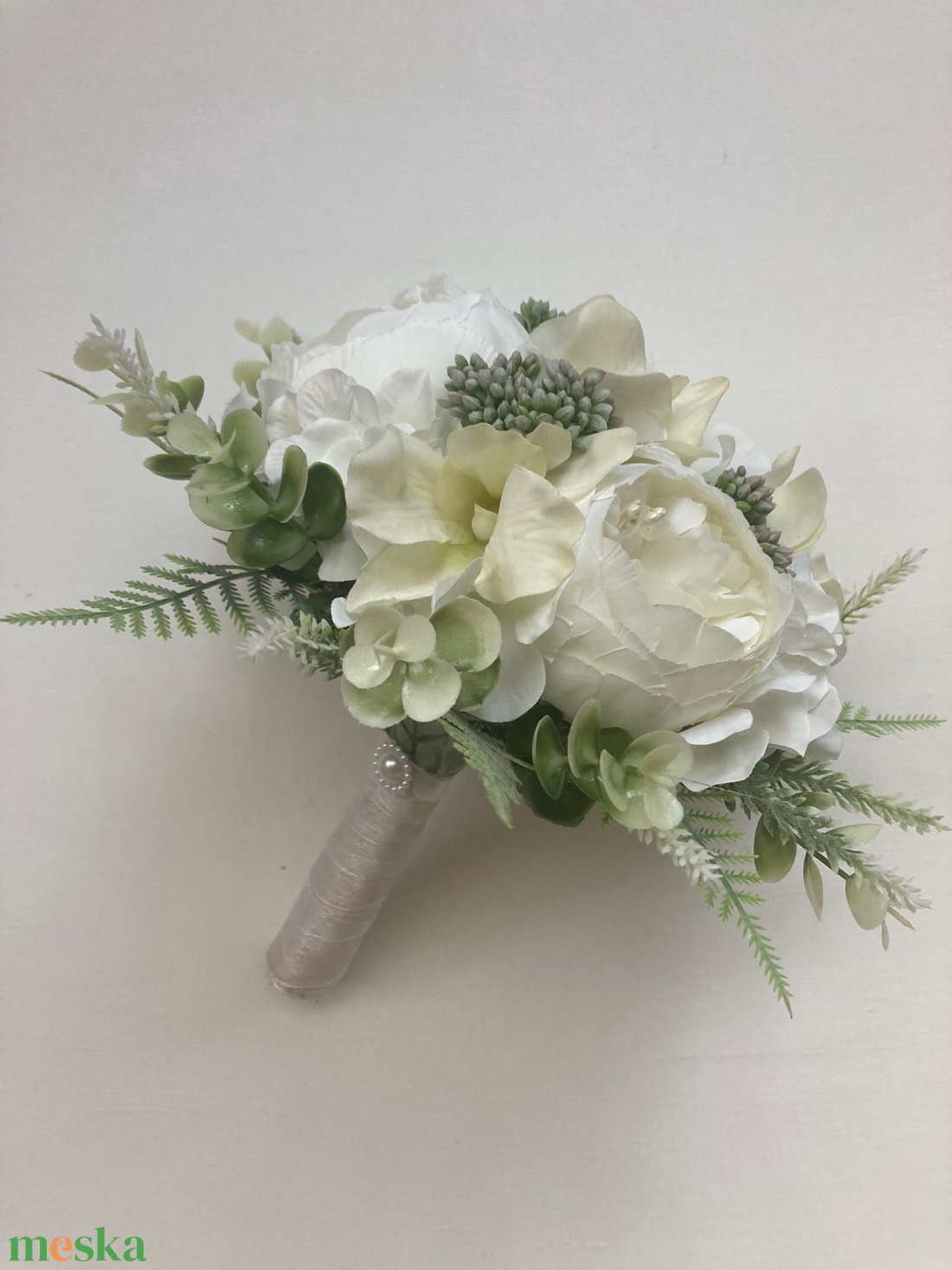 Selyemvirág menyasszonyi csokor - esküvő - menyasszonyi- és dobócsokor - Meska.hu