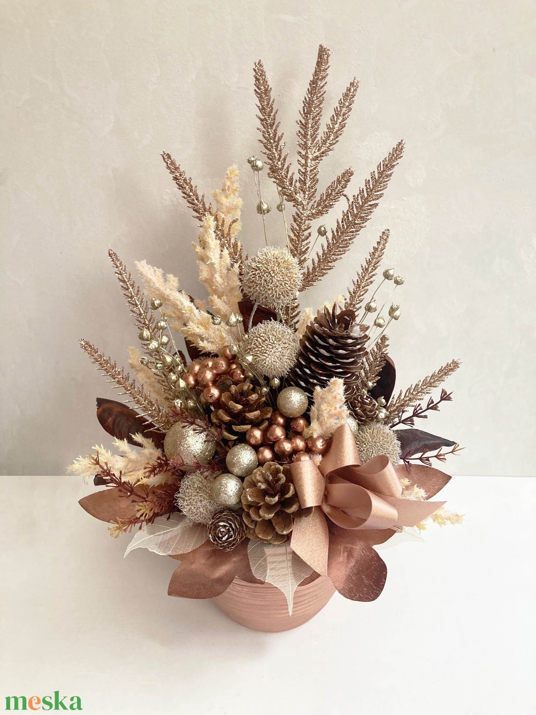 Karácsonyi asztaldísz rose gold  - karácsony - karácsonyi lakásdekoráció - karácsonyi lakásdíszek - Meska.hu Karácsonyi asztaldísz rose gold  - karácsony - karácsonyi lakásdekoráció - karácsonyi lakásdíszek - Meska.hu