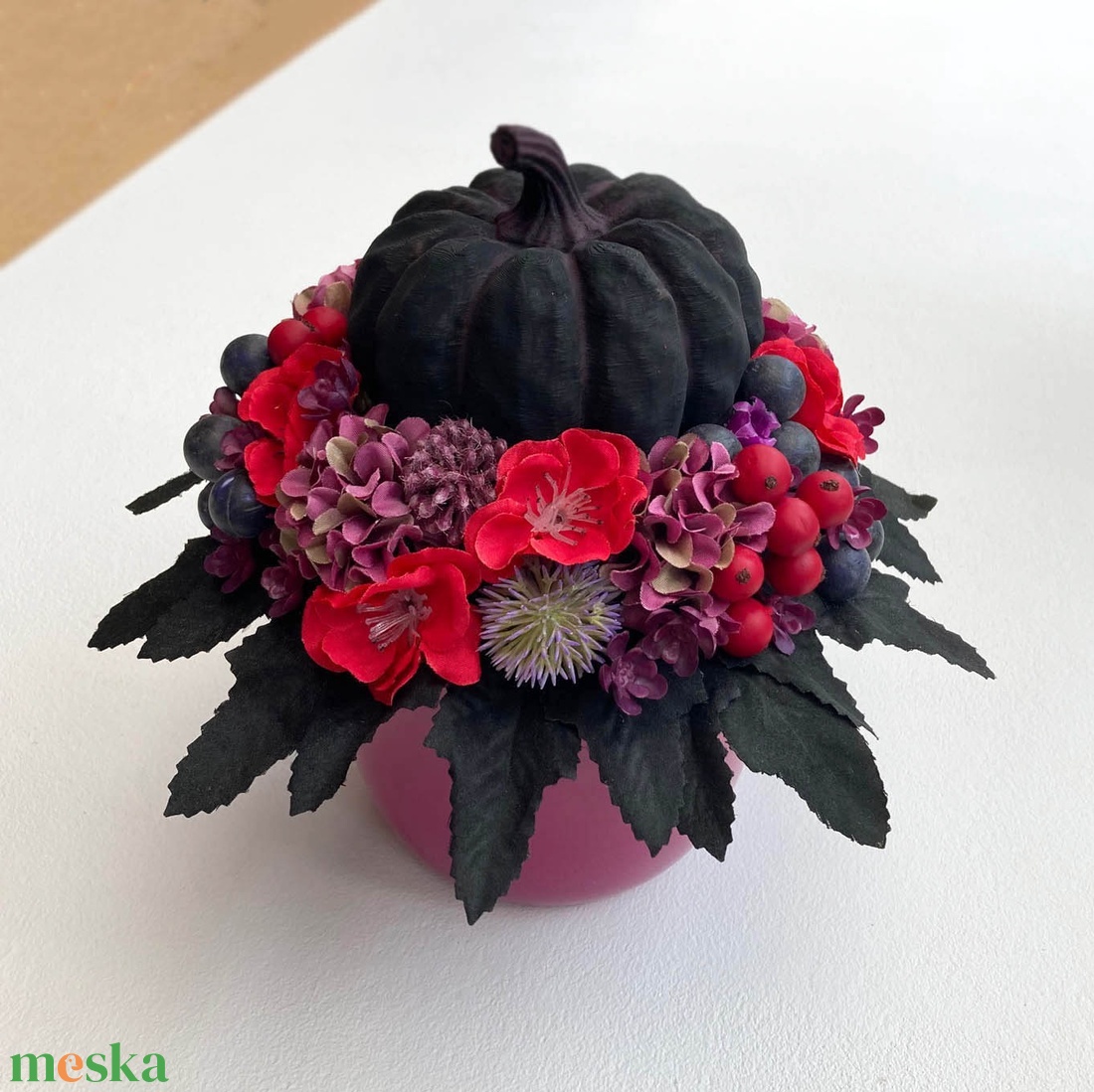 Halloween asztaldísz tökkel  - otthon & életmód - dekoráció - halloween - halloweeni asztaldísz - Meska.hu