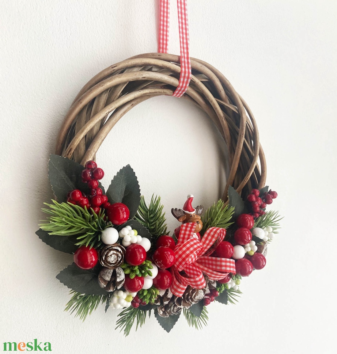 Karácsonyi ajtódísz piros bogyós - karácsony - karácsonyi lakásdekoráció - karácsonyi ajtódíszek - Meska.hu Karácsonyi ajtódísz piros bogyós - karácsony - karácsonyi lakásdekoráció - karácsonyi ajtódíszek - Meska.hu