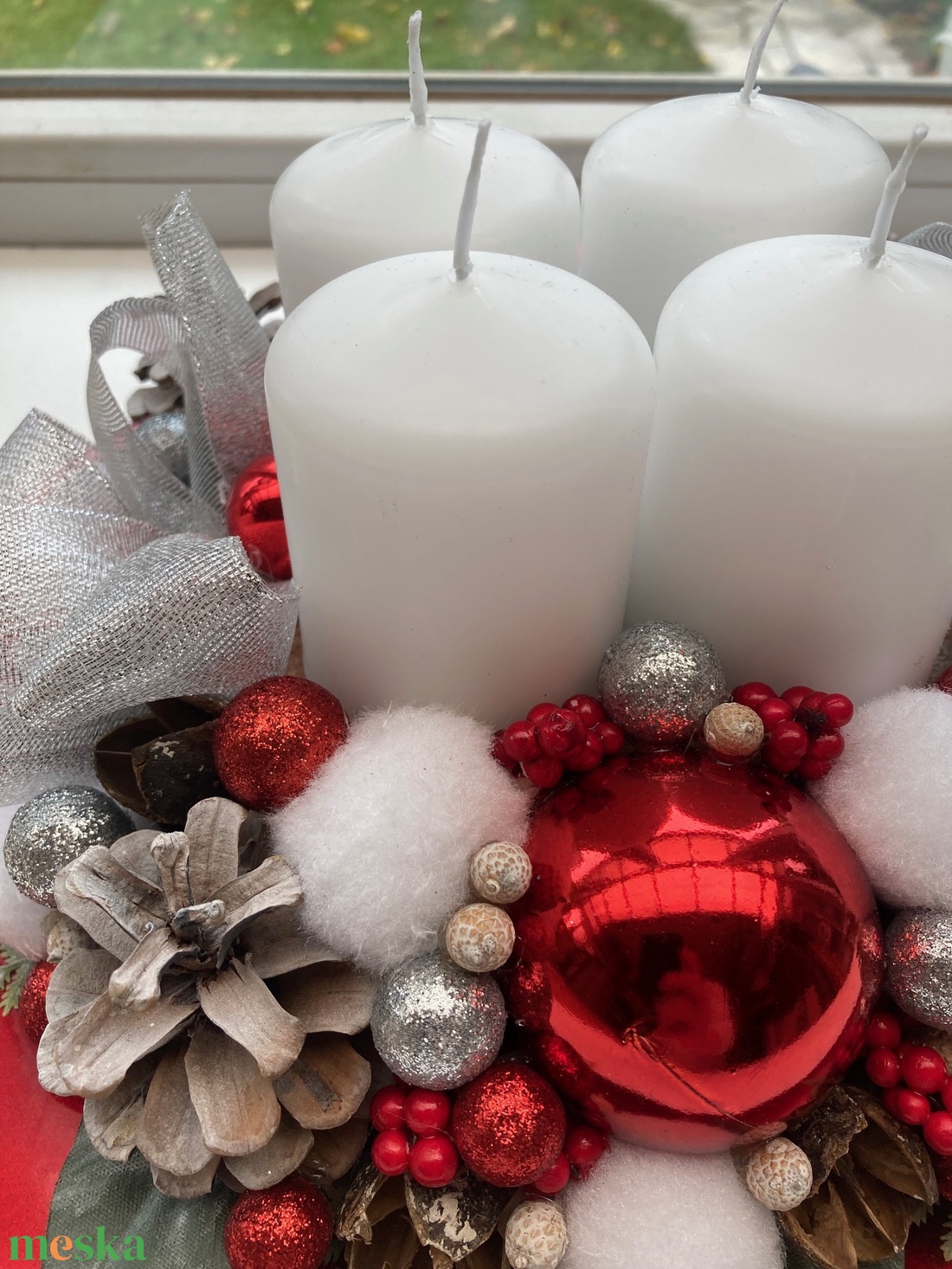Adventi asztaldísz piros tálban - karácsony - karácsonyi lakásdekoráció - ünnepi asztaldekoráció - Meska.hu Adventi asztaldísz piros tálban - karácsony - karácsonyi lakásdekoráció - ünnepi asztaldekoráció - Meska.hu