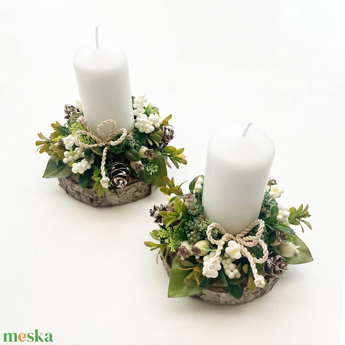 2db-os karácsonyi asztaldísz csomag - karácsony - karácsonyi lakásdekoráció - karácsonyi lakásdíszek - Meska.hu