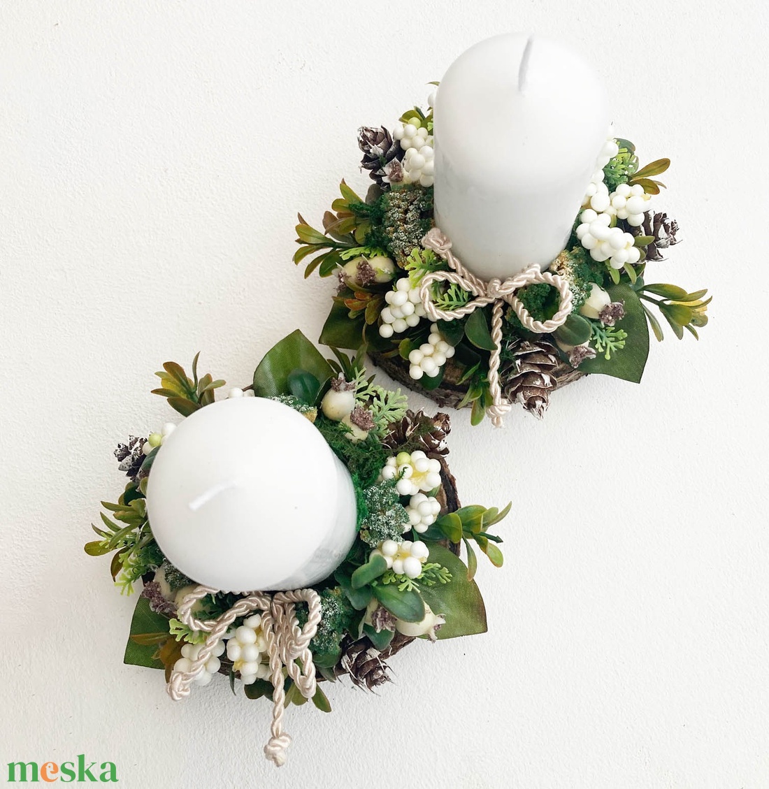 2db-os karácsonyi asztaldísz csomag - karácsony - karácsonyi lakásdekoráció - karácsonyi lakásdíszek - Meska.hu