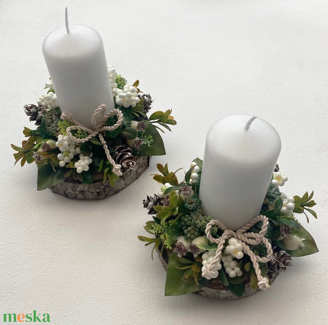 2db-os karácsonyi asztaldísz csomag - karácsony - karácsonyi lakásdekoráció - karácsonyi lakásdíszek - Meska.hu