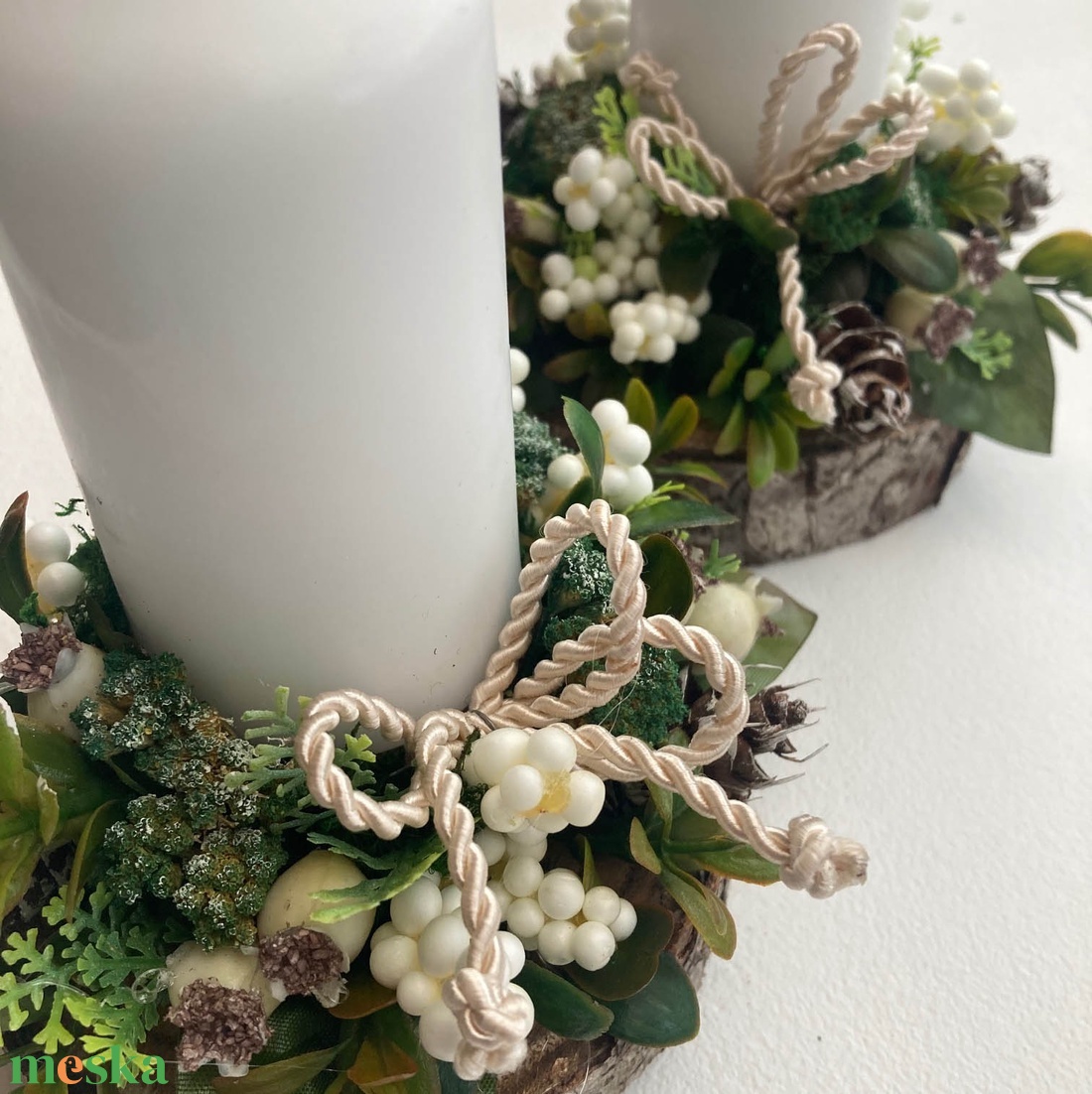 2db-os karácsonyi asztaldísz csomag - karácsony - karácsonyi lakásdekoráció - karácsonyi lakásdíszek - Meska.hu