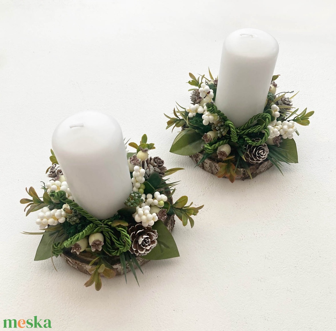 2db-os karácsonyi asztaldísz csomag - karácsony - karácsonyi lakásdekoráció - karácsonyi lakásdíszek - Meska.hu