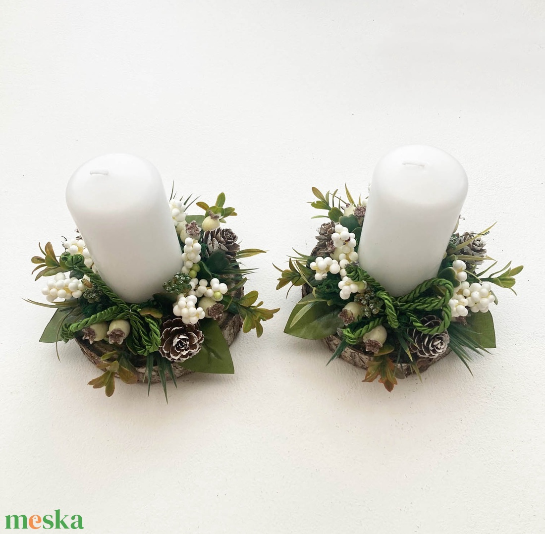 2db-os karácsonyi asztaldísz csomag - karácsony - karácsonyi lakásdekoráció - karácsonyi lakásdíszek - Meska.hu