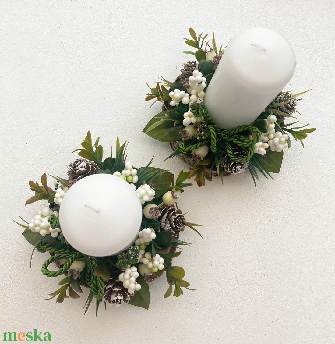 2db-os karácsonyi asztaldísz csomag - karácsony - karácsonyi lakásdekoráció - karácsonyi lakásdíszek - Meska.hu