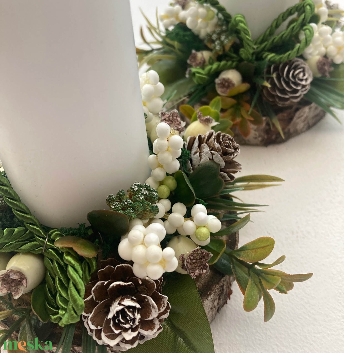 2db-os karácsonyi asztaldísz csomag - karácsony - karácsonyi lakásdekoráció - karácsonyi lakásdíszek - Meska.hu