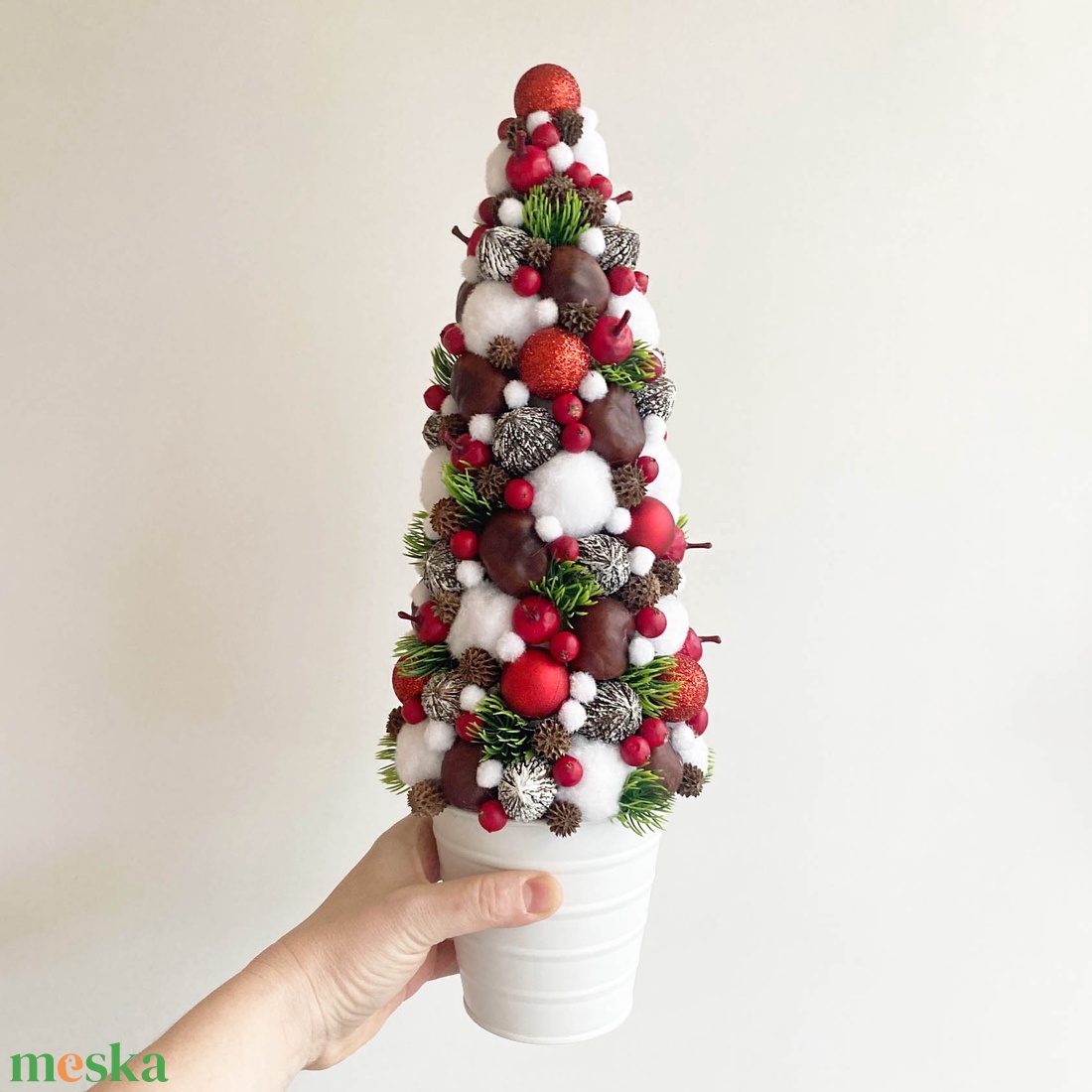 Mini karácsonyfa (grincsfa) - karácsony - karácsonyi lakásdekoráció - karácsonyfa, grincsfa - Meska.hu