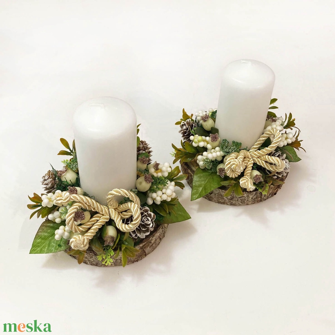 2db-os karácsonyi asztaldísz csomag - karácsony - karácsonyi lakásdekoráció - karácsonyi lakásdíszek - Meska.hu