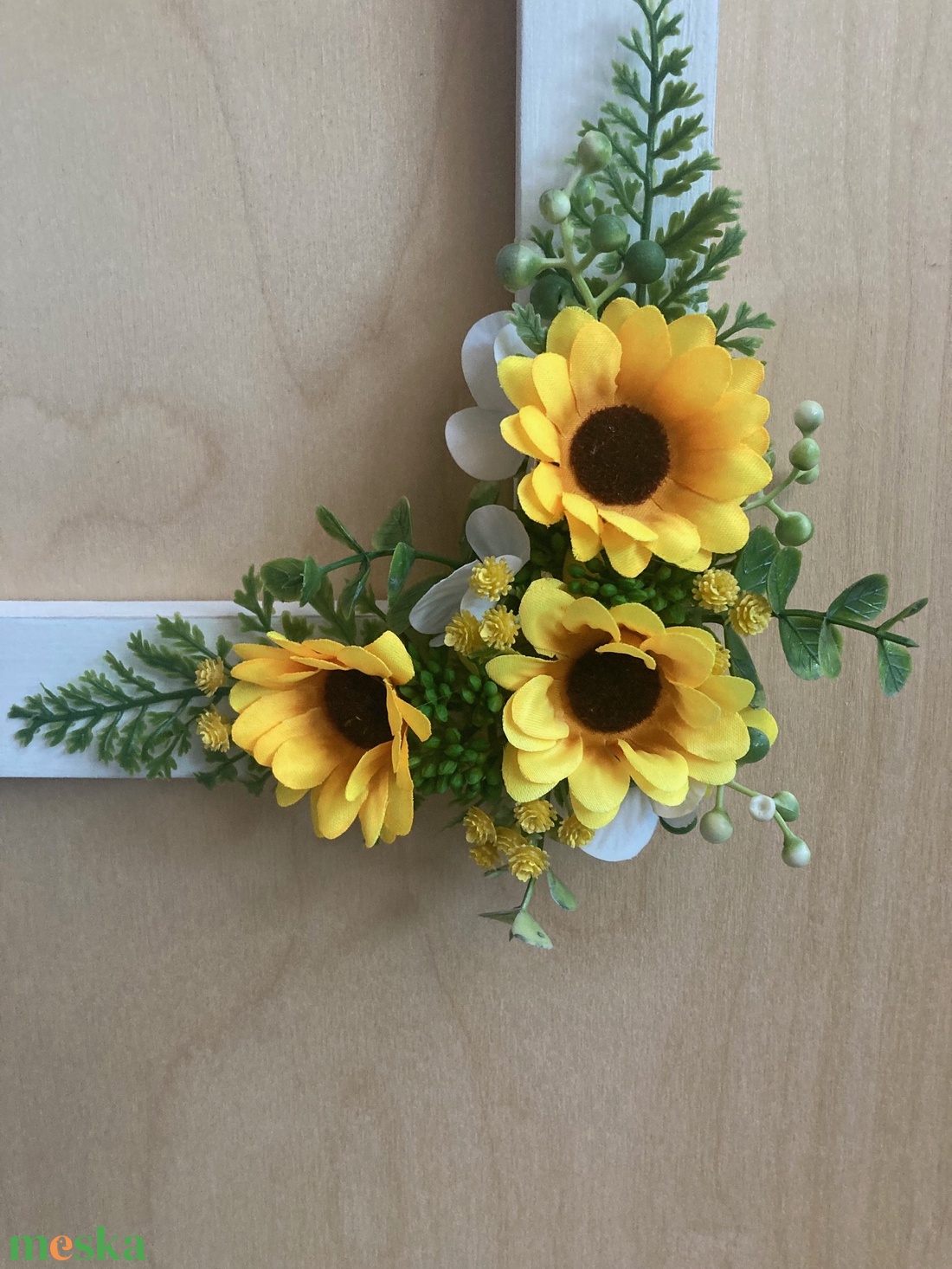 Napraforgós fali dísz ablakkereten - ünnepi díszek, dekorációk - húsvéti díszek és dekorációk - húsvéti asztaldíszek - Meska.hu