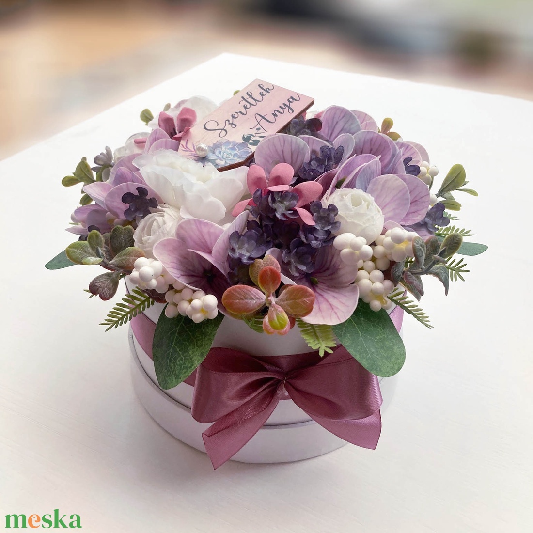 Anyák napi virágdoboz - otthon & életmód - virágdekoráció - virágok - virágbox - Meska.hu