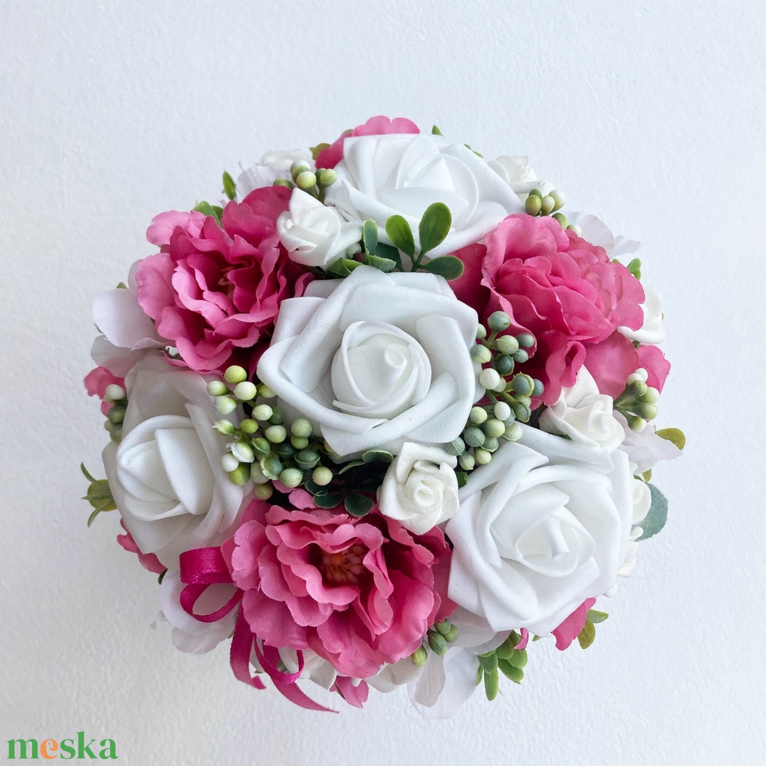 Pink virágbox - otthon & életmód - virágdekoráció - virágok - virágbox - Meska.hu