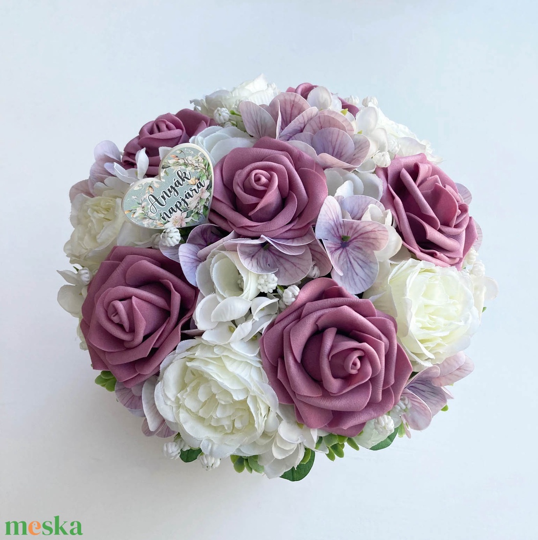 Anyák napi virágdoboz - mályva - otthon & életmód - virágdekoráció - virágok - virágbox - Meska.hu