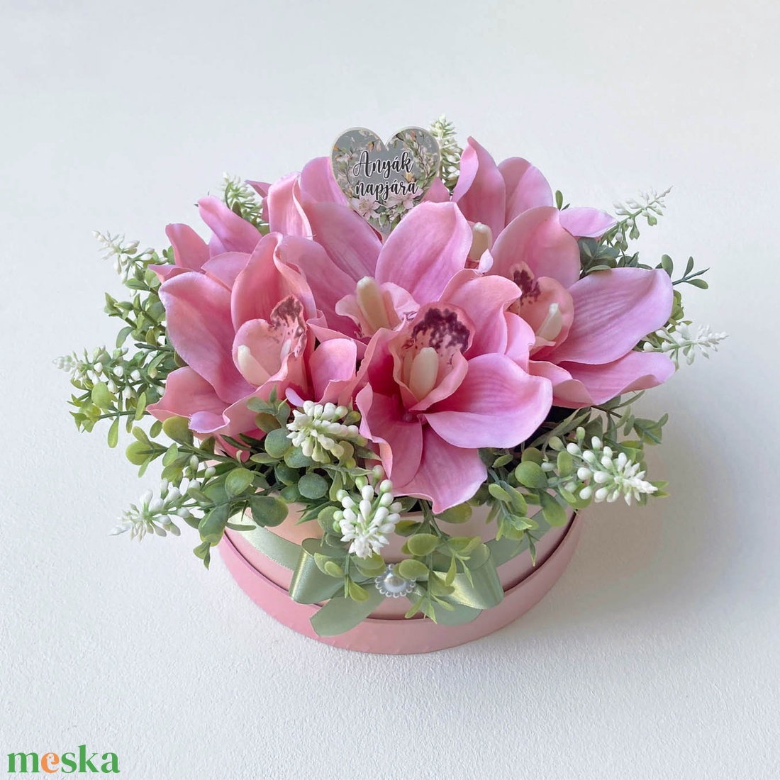 Anyák napi virágdoboz - orchideás - otthon & életmód - virágdekoráció - virágok - virágbox - Meska.hu