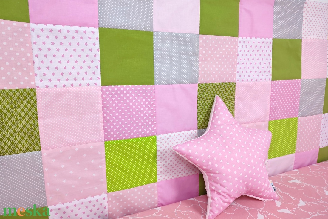 Rózsaszín-zöld patchwork falvédő - otthon & életmód - babaszoba, gyerekszoba - falvédő gyerekszobába - Meska.hu Rózsaszín-zöld patchwork falvédő - otthon & életmód - babaszoba, gyerekszoba - falvédő gyerekszobába - Meska.hu
