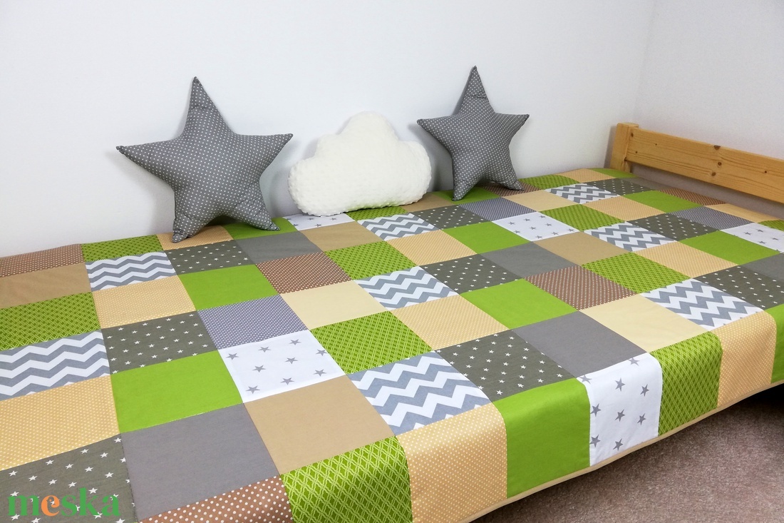 Zöld-drapp patchwork ágytakaró - otthon & életmód - lakástextil - ágytakaró - Meska.hu Zöld-drapp patchwork ágytakaró - otthon & életmód - lakástextil - ágytakaró - Meska.hu