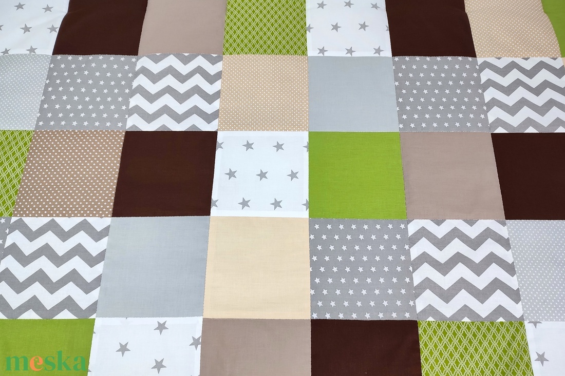 Szürke-barna-zöld patchwork falvédő - otthon & életmód - babaszoba, gyerekszoba - falvédő gyerekszobába - Meska.hu Szürke-barna-zöld patchwork falvédő - otthon & életmód - babaszoba, gyerekszoba - falvédő gyerekszobába - Meska.hu