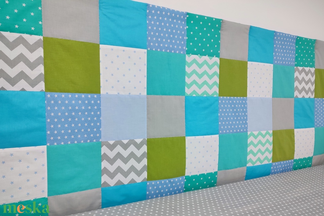 Türkiz-zöld patchwork falvédő - otthon & életmód - babaszoba, gyerekszoba - falvédő gyerekszobába - Meska.hu Türkiz-zöld patchwork falvédő - otthon & életmód - babaszoba, gyerekszoba - falvédő gyerekszobába - Meska.hu