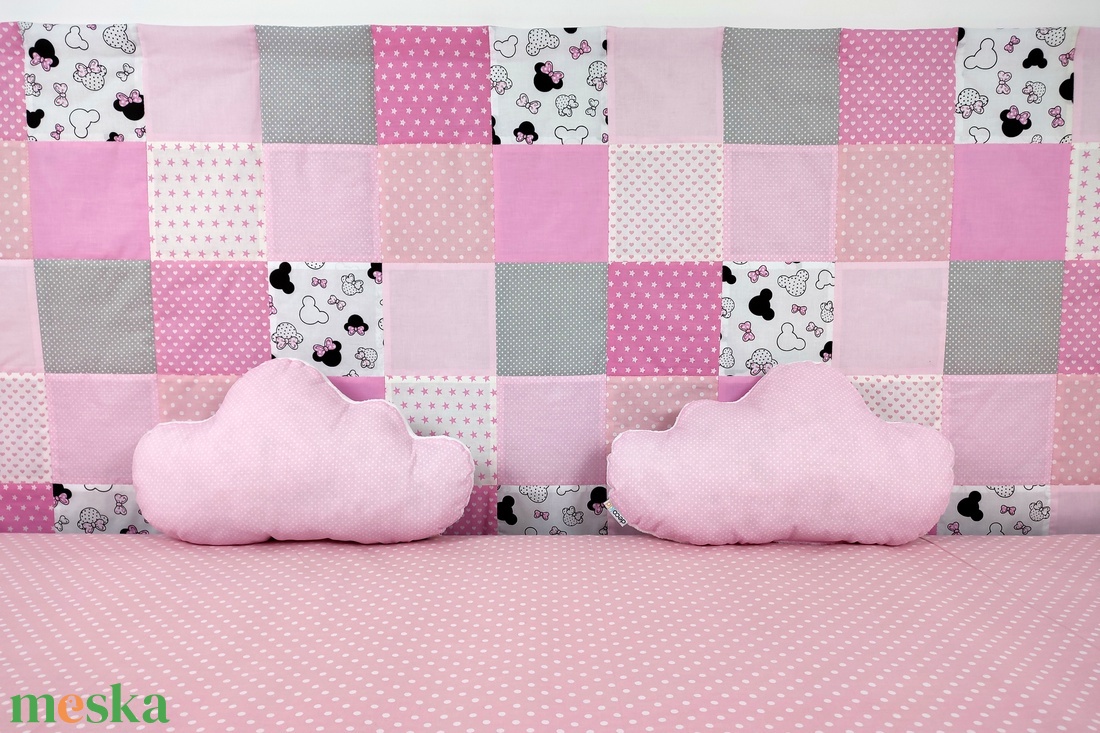 Rózsaszín - Minnie mintás patchwork falvédő - otthon & életmód - babaszoba, gyerekszoba - falvédő gyerekszobába - Meska.hu Rózsaszín - Minnie mintás patchwork falvédő - otthon & életmód - babaszoba, gyerekszoba - falvédő gyerekszobába - Meska.hu