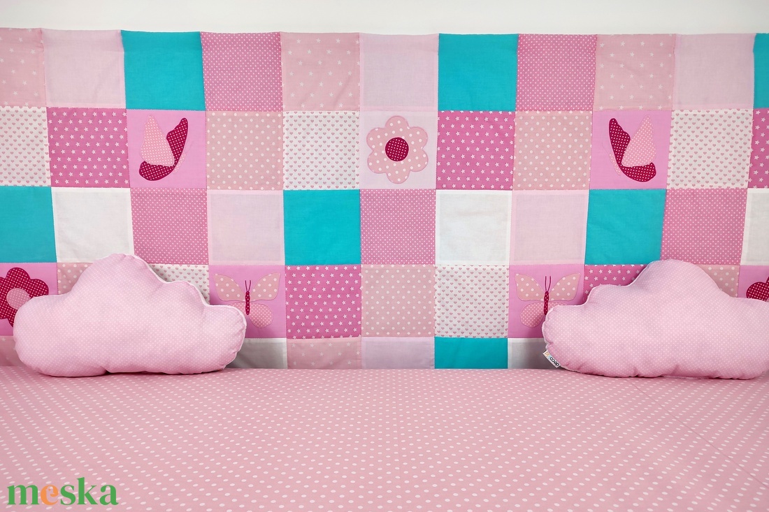 Pillangó és virág mintás patchwork falvédő - otthon & életmód - babaszoba, gyerekszoba - falvédő gyerekszobába - Meska.hu Pillangó és virág mintás patchwork falvédő - otthon & életmód - babaszoba, gyerekszoba - falvédő gyerekszobába - Meska.hu