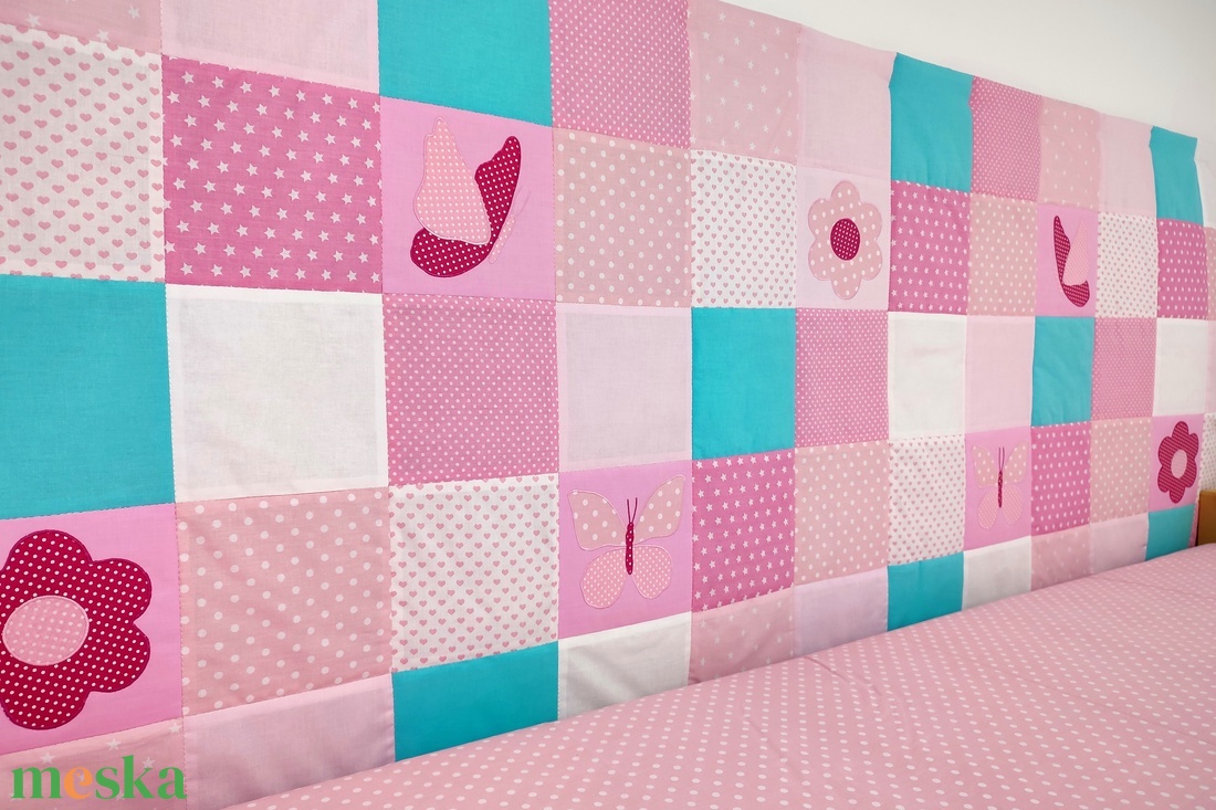 Pillangó és virág mintás patchwork falvédő - otthon & életmód - babaszoba, gyerekszoba - falvédő gyerekszobába - Meska.hu Pillangó és virág mintás patchwork falvédő - otthon & életmód - babaszoba, gyerekszoba - falvédő gyerekszobába - Meska.hu