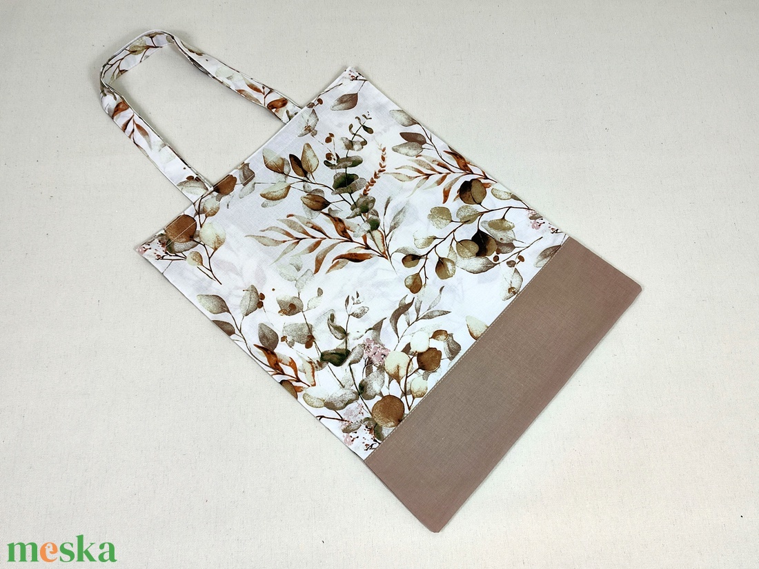 Levél mintás - drapp textil bevásárló táska, szatyor, 3544 cm - táska & tok - bevásárlás & shopper táska - shopper, textiltáska, szatyor - Meska.hu Levél mintás - drapp textil bevásárló táska, szatyor, 3544 cm - táska & tok - bevásárlás & shopper táska - shopper, textiltáska, szatyor - Meska.hu