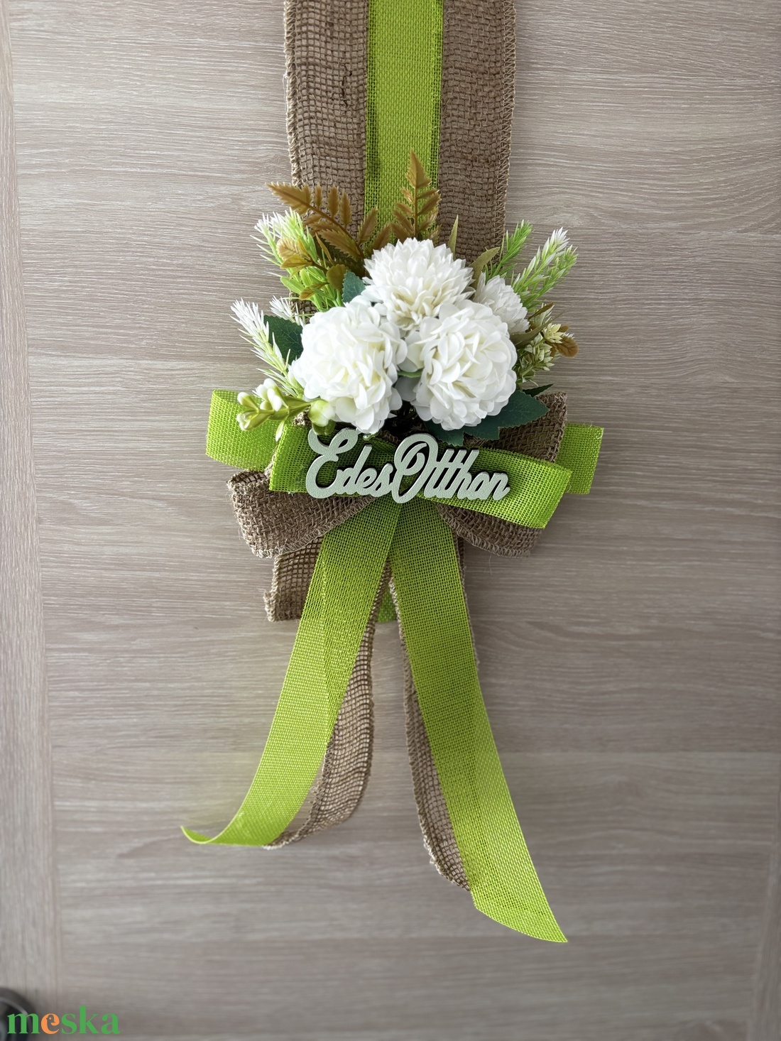 Akasztó nélküli ajtódísz. - otthon & életmód - dekoráció - ajtó- és ablak dekoráció - ajtódísz & kopogtató - Meska.hu