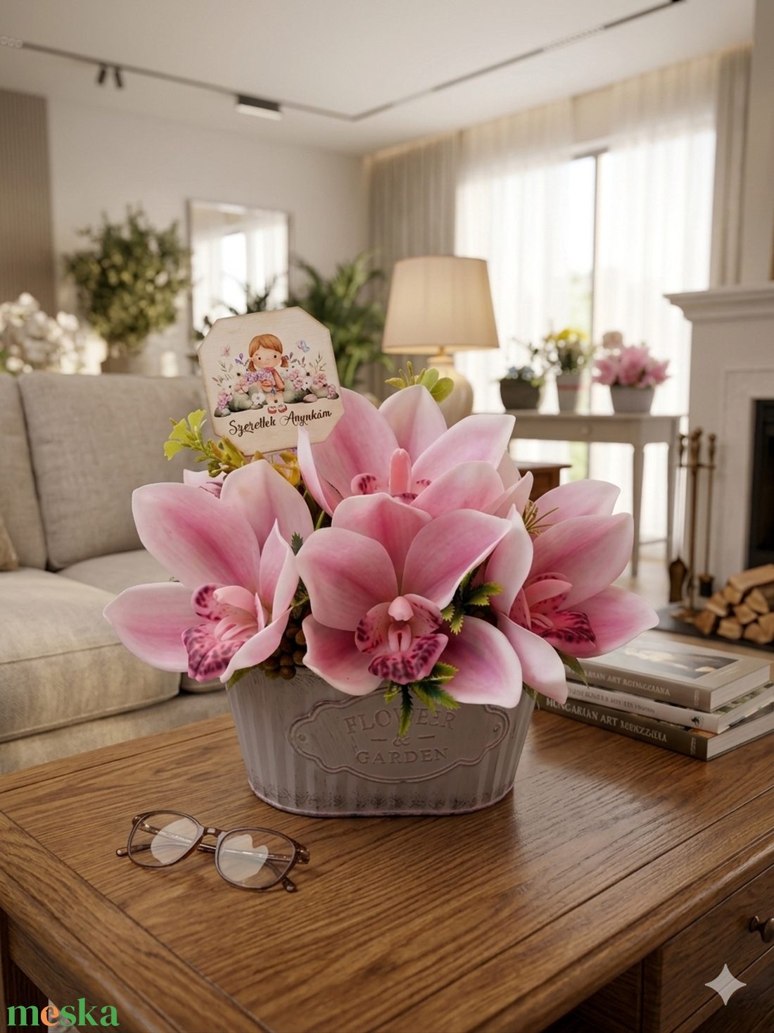 Real touch orchidea asztali dísz - otthon & életmód - dekoráció - asztal és polc dekoráció - asztaldísz - Meska.hu