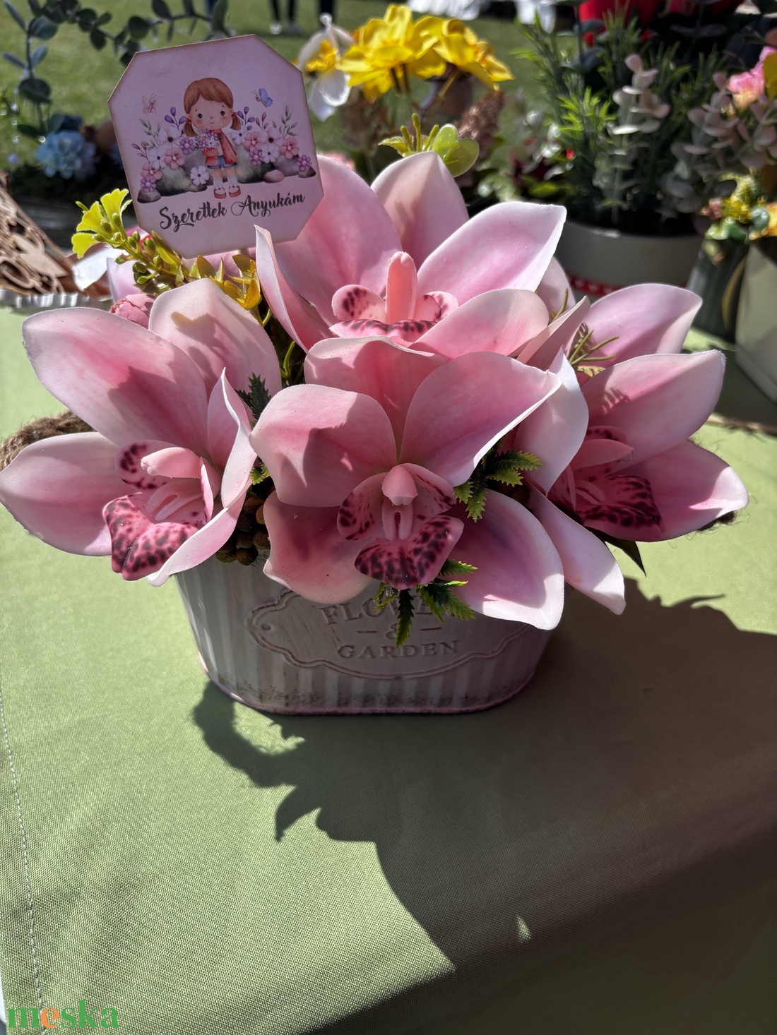Real touch orchidea asztali dísz - otthon & életmód - dekoráció - asztal és polc dekoráció - asztaldísz - Meska.hu