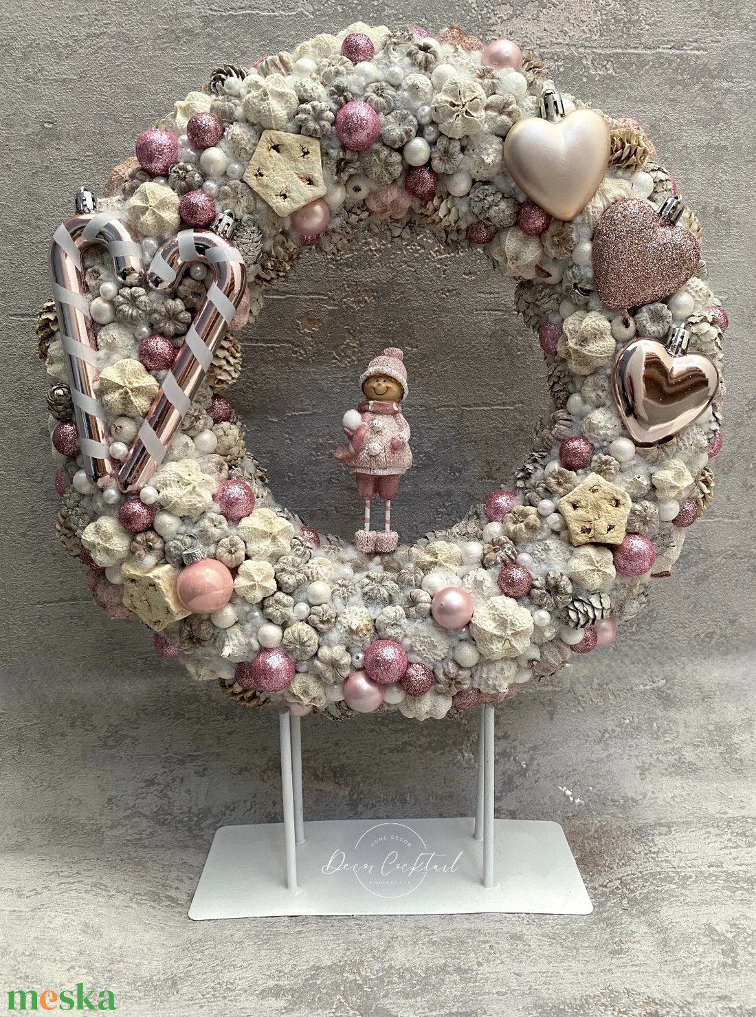 Karácsonyi kopogtató - karácsony - adventi díszek - adventi ajtódísz - Meska.hu