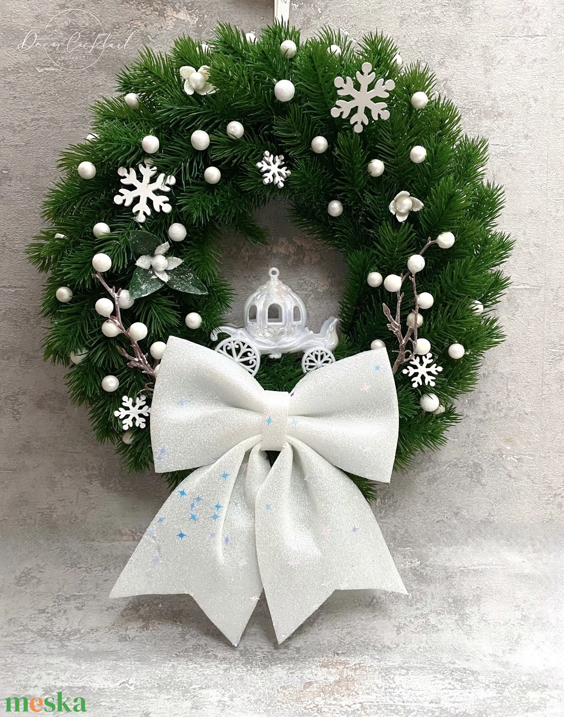 Hintós karácsonyi kopogtató - karácsony - karácsonyi lakásdekoráció - karácsonyi ajtódíszek - Meska.hu