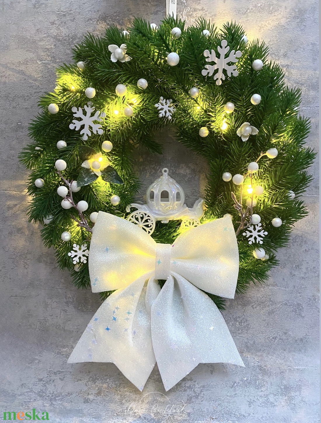 Hintós karácsonyi kopogtató - karácsony - karácsonyi lakásdekoráció - karácsonyi ajtódíszek - Meska.hu