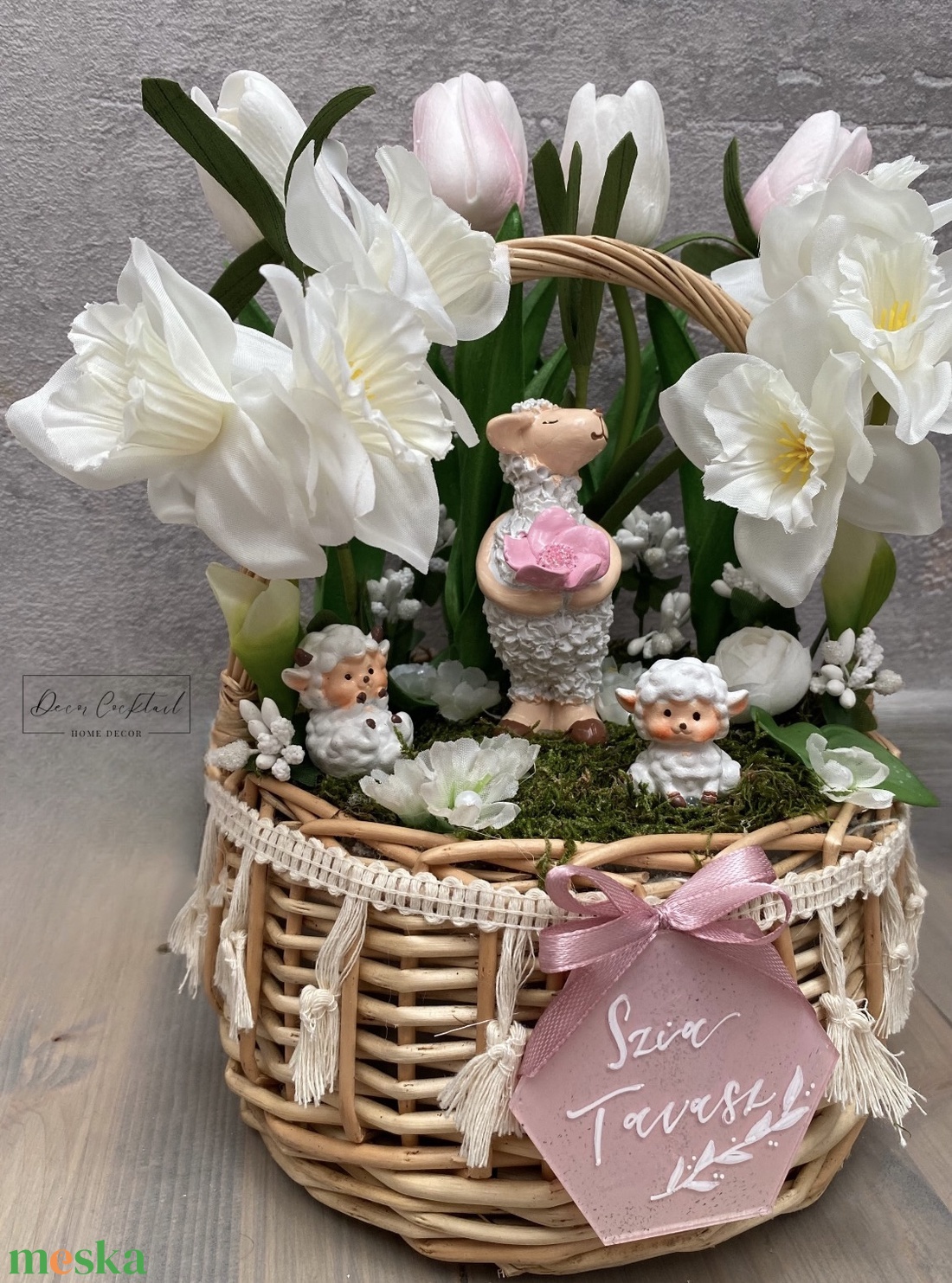 Juh mama és a bárány kölykök asztali dísz - otthon & életmód - dekoráció - ajtó- és ablak dekoráció - ajtódísz & kopogtató - Meska.hu