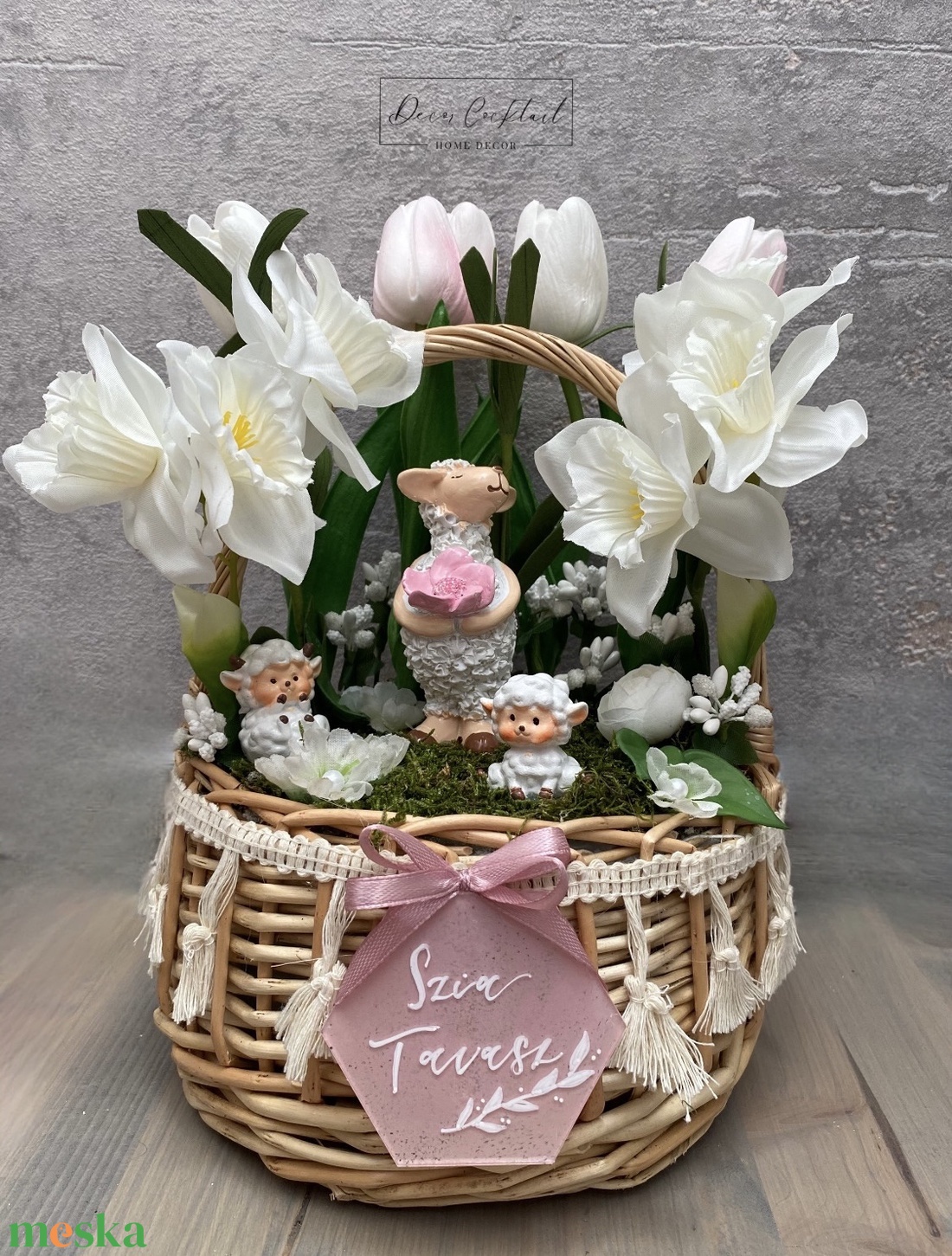 Juh mama és a bárány kölykök asztali dísz - otthon & életmód - dekoráció - ajtó- és ablak dekoráció - ajtódísz & kopogtató - Meska.hu