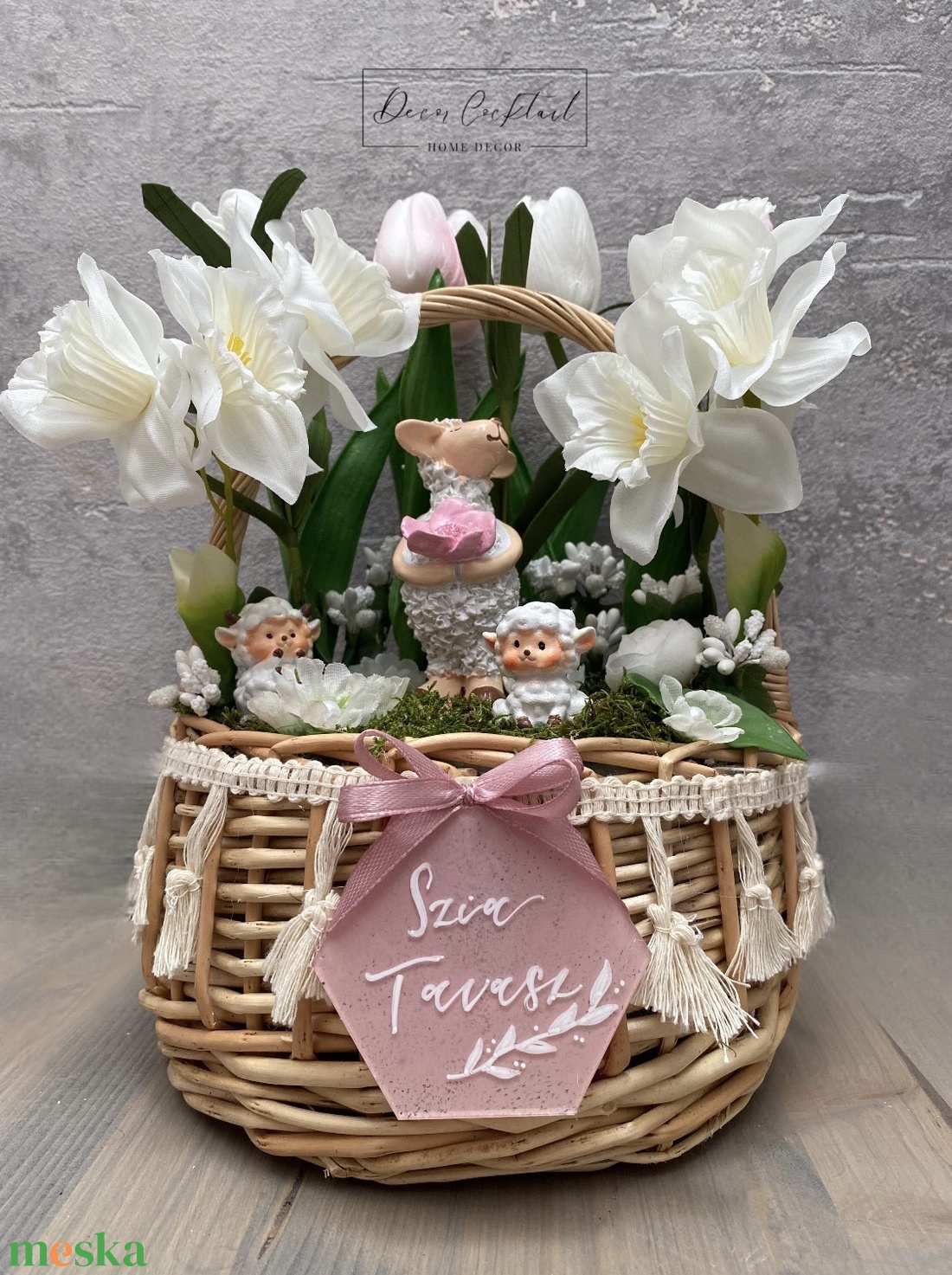 Juh mama és a bárány kölykök asztali dísz - otthon & életmód - dekoráció - ajtó- és ablak dekoráció - ajtódísz & kopogtató - Meska.hu