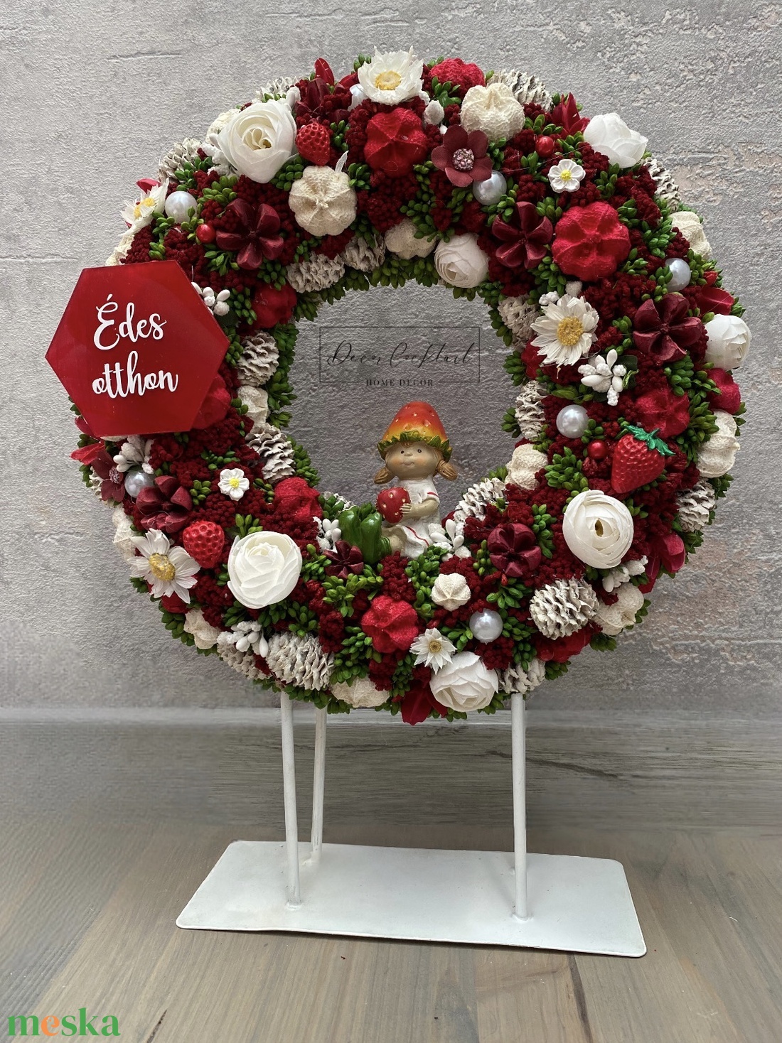 Eperkés ajtókopogtató - otthon & életmód - dekoráció - ajtó- és ablak dekoráció - ablakdísz - Meska.hu