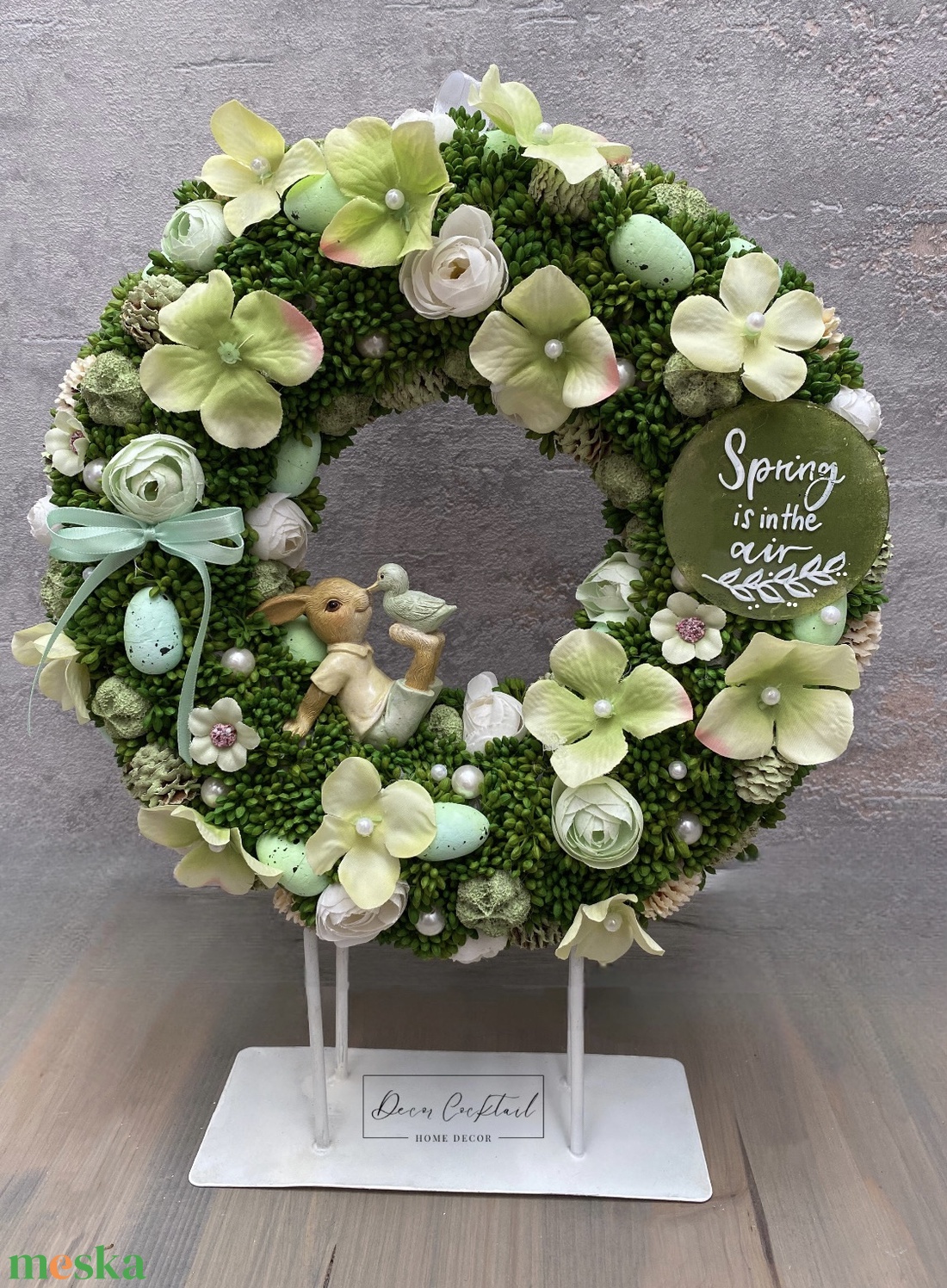 Clayre and Eef nyuszi figurás ajtókopogtató - otthon & életmód - dekoráció - ajtó- és ablak dekoráció - ajtódísz & kopogtató - Meska.hu