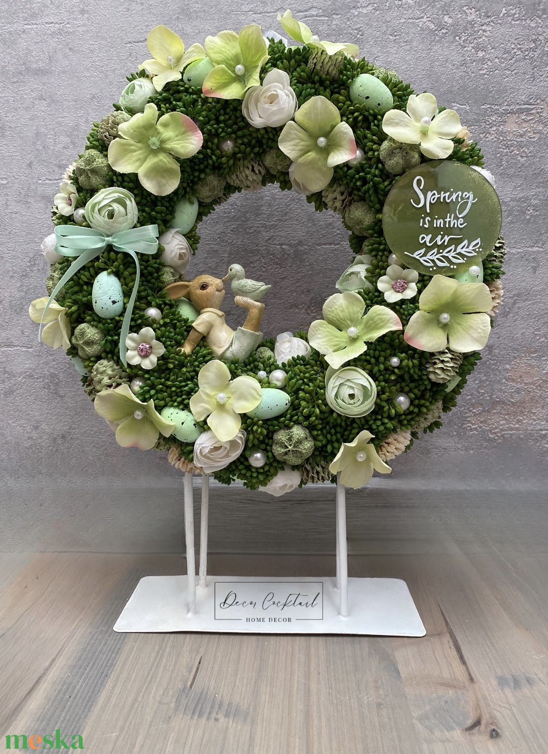 Clayre and Eef nyuszi figurás ajtókopogtató - otthon & életmód - dekoráció - ajtó- és ablak dekoráció - ajtódísz & kopogtató - Meska.hu