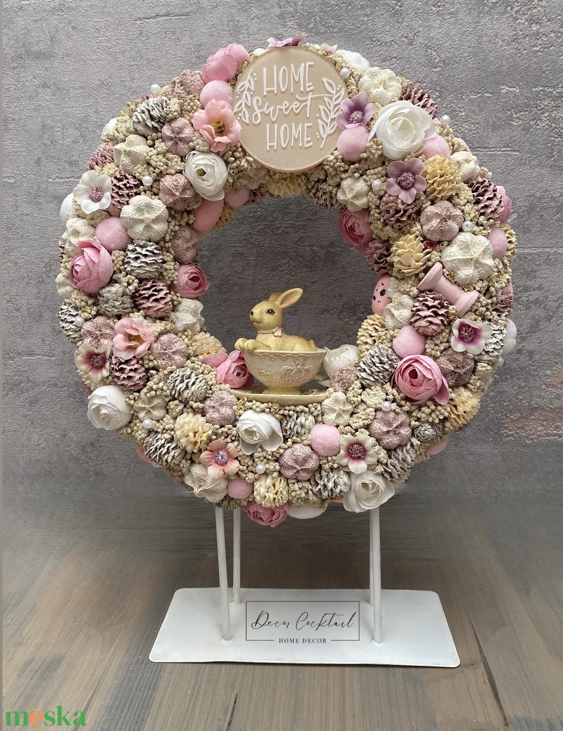 Clayre and Eef nyuszi figurás ajtókopogtató - otthon & életmód - dekoráció - ajtó- és ablak dekoráció - ajtódísz & kopogtató - Meska.hu