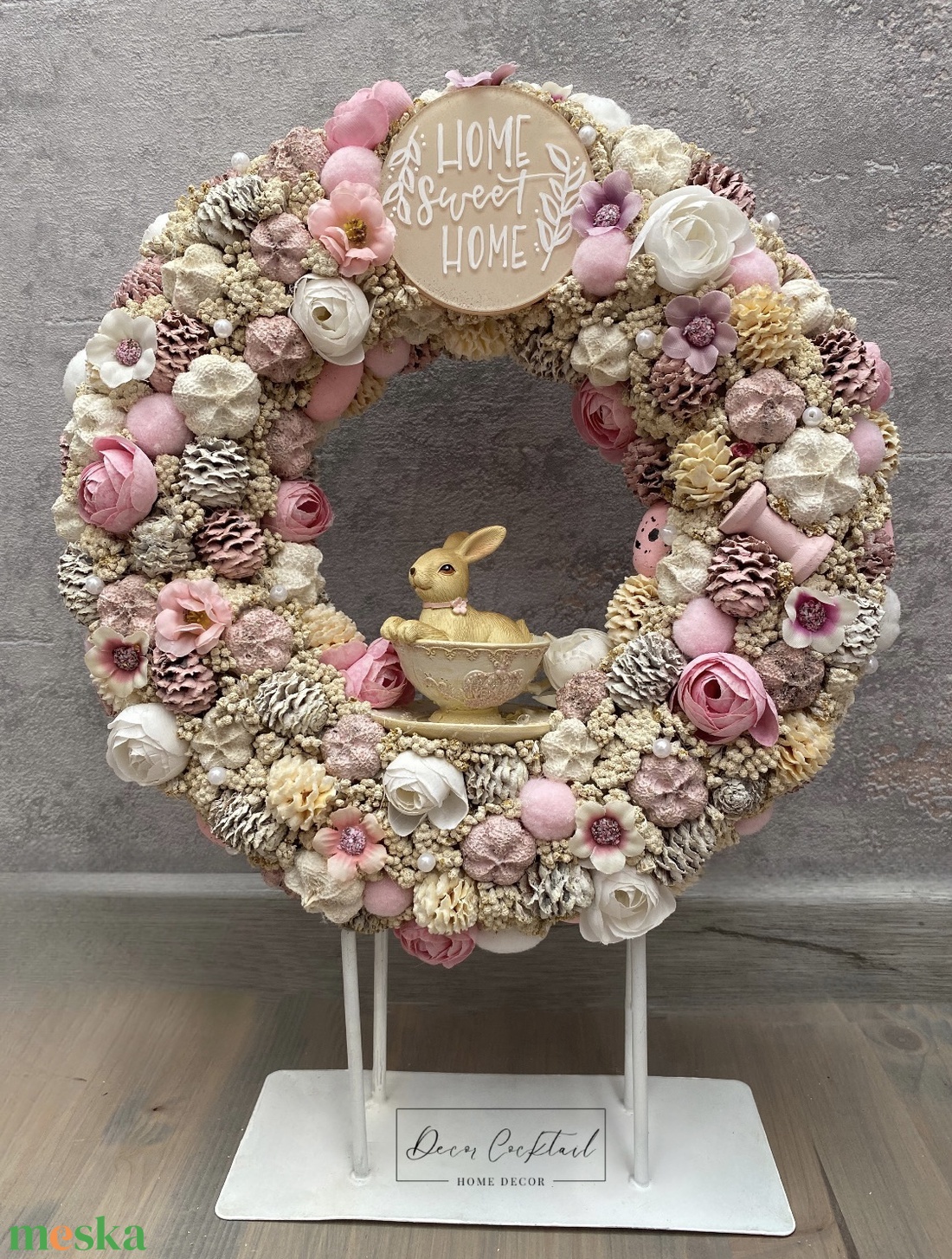 Clayre and Eef nyuszi figurás ajtókopogtató - otthon & életmód - dekoráció - ajtó- és ablak dekoráció - ajtódísz & kopogtató - Meska.hu