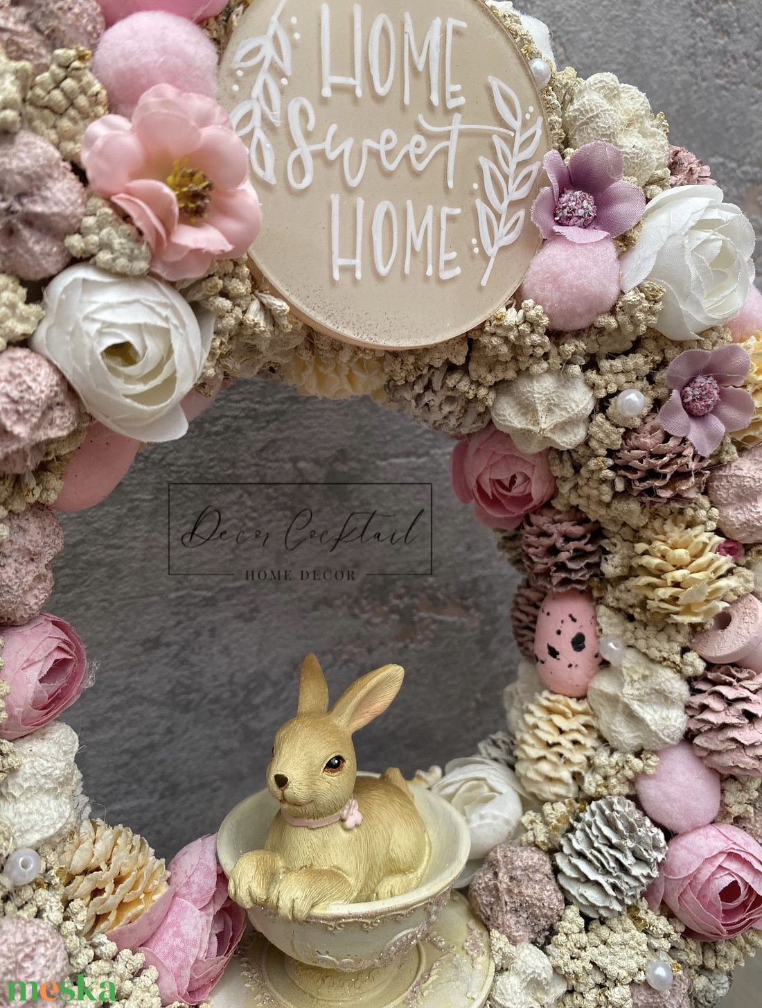 Clayre and Eef nyuszi figurás ajtókopogtató - otthon & életmód - dekoráció - ajtó- és ablak dekoráció - ajtódísz & kopogtató - Meska.hu