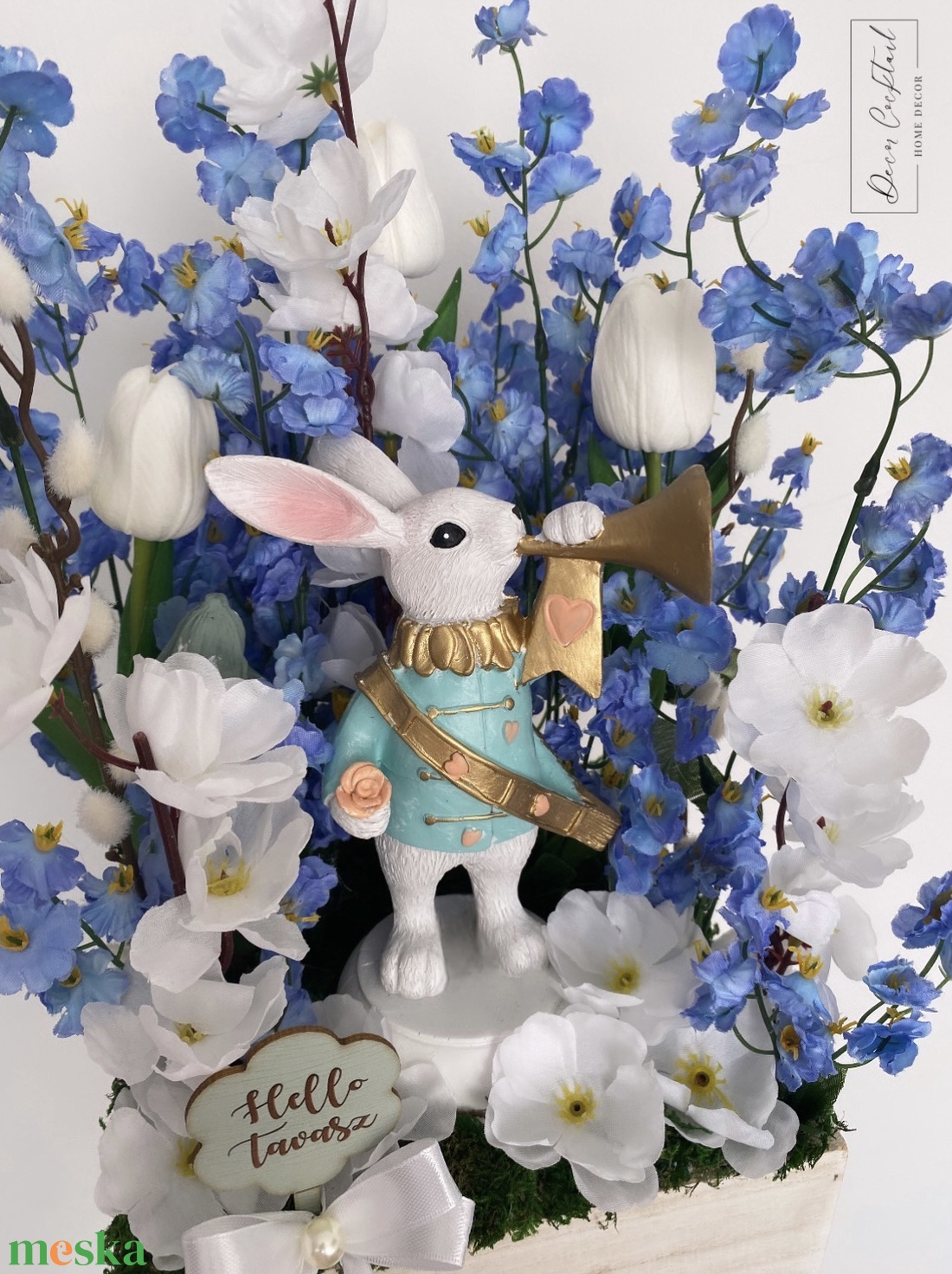 Tavaszi asztaldísz - ünnepi díszek, dekorációk - húsvéti díszek és dekorációk - húsvéti asztaldíszek - Meska.hu