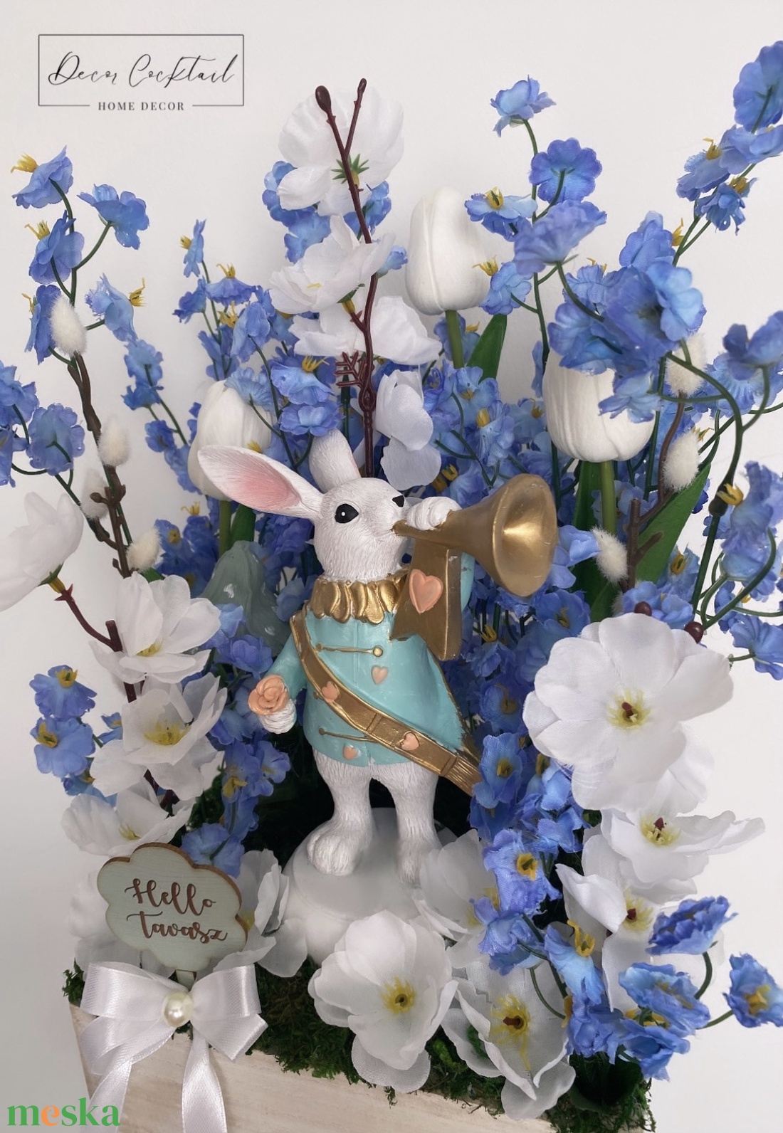 Tavaszi asztaldísz - ünnepi díszek, dekorációk - húsvéti díszek és dekorációk - húsvéti asztaldíszek - Meska.hu